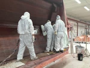 FRP Core Boat Hull Production